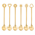Parti Kaşık Seti Gold 6 Parça