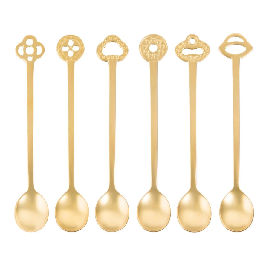 Parti Kaşık Seti Gold 6 Parça - 2