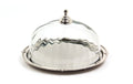 Optık Cam Nıkel Oval Kek Standı 25,5X31X18,5 Cm