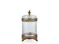 Lamedore Fancy Medium Glass Box Antıque Brass 13X24 Cmm