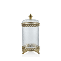 Lamedore Fancy Big Glass Box Antique Gold 13 x 28 cm