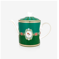 Love Birds Yeşil Madalyon Desenli Demlik 1,3 lt.