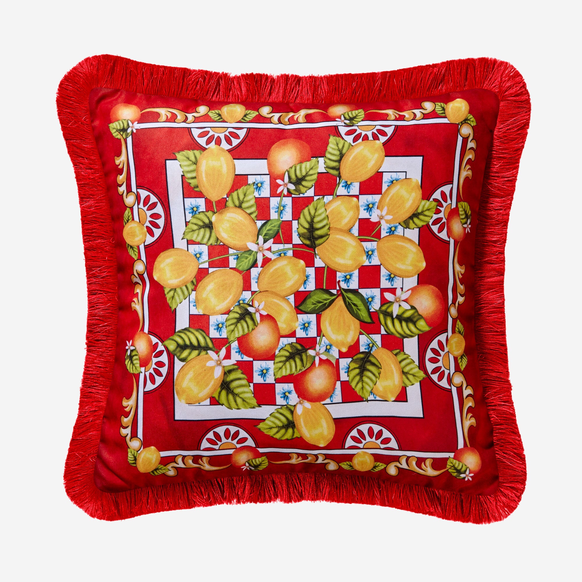 Chiara Alessi Portofino Kırmızı Dekoratif Yastık 45 x 45 cm